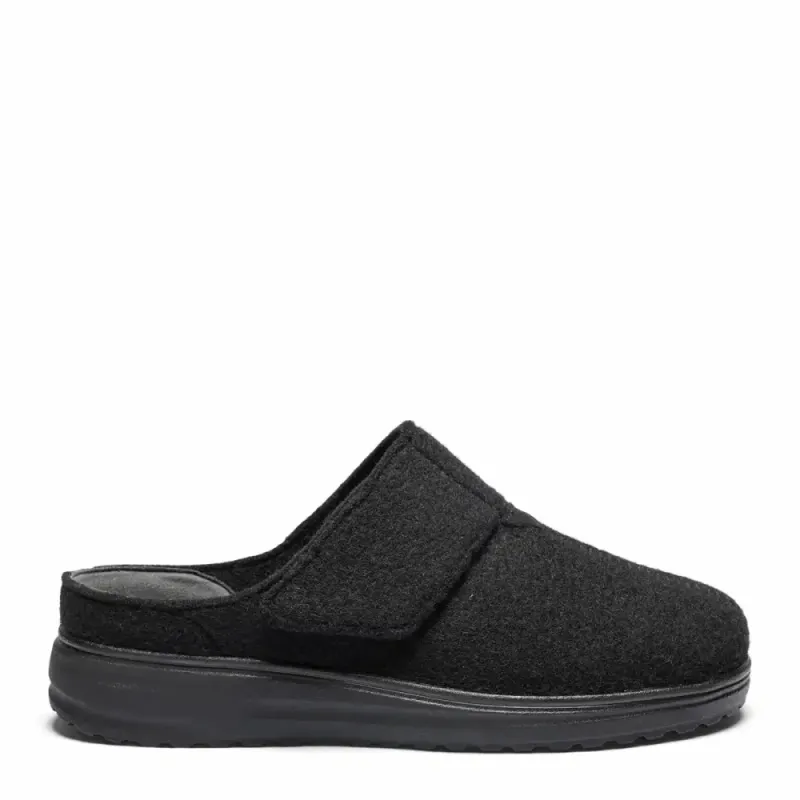 Womens slip-in with adjustable strap Black