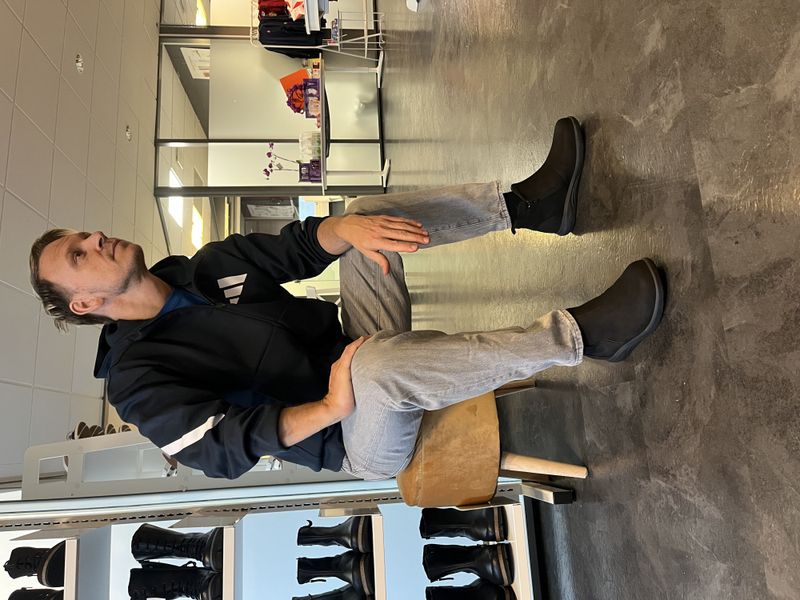 Men`s boot with two zippers Brown